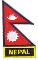 Fahnen Aufnäher Nepal Schrift Fahnen Aufnäher Nepal Schrift