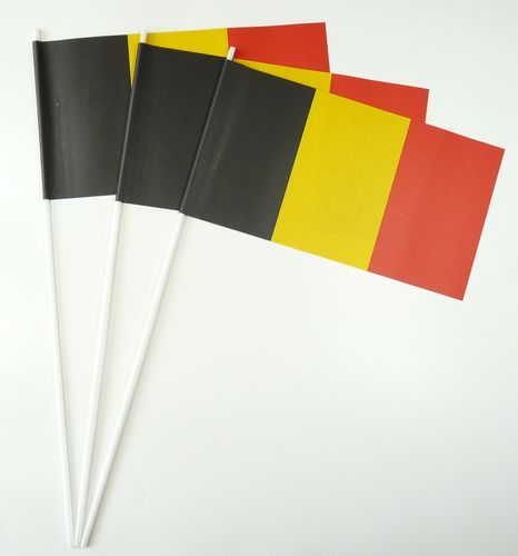 10 Papierfähnchen Belgien Papierfahnen Fahne Flagge