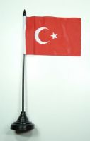 Fahne / Tischflagge Türkei NEU 11 x 16 cm Flaggen Fahne / Tischflagge Türkei NEU 11 x 16 cm Flaggen