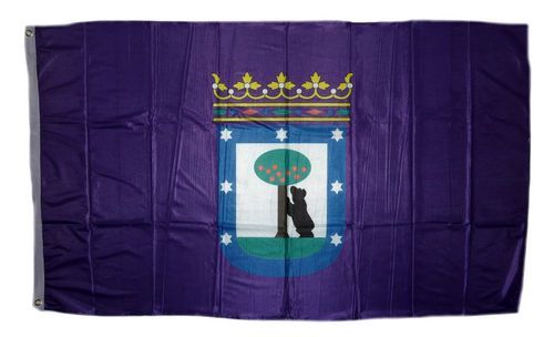 Fahne / Flagge Spanien - Madrid 90 x 150 cm
