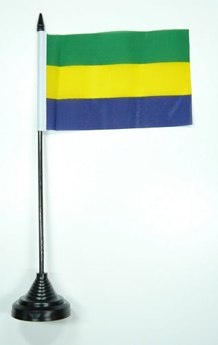 Fahne / Tischflagge Gabun NEU 11 x 16 cm Flaggen