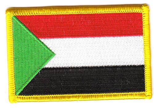 Fahnen Aufnäher Sudan