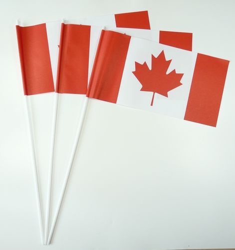 10 Papierfähnchen Kanada Papierfahnen Fahne Flagge