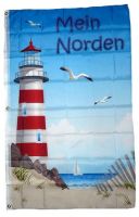 Fahne / Flagge Mein Norden Leuchtturm 90 x 150 cm Fahne / Flagge Mein Norden Leuchtturm 90 x 150 cm