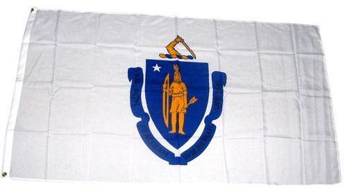 Fahne / Flagge USA - Massachusetts 90 x 150 cm