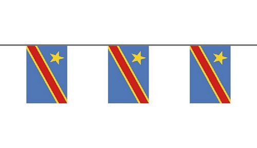 Flaggenkette Republik Kongo 6 m