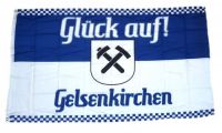 Fahne / Flagge Glück auf! Gelsenkirchen 90 x 150 cm Fahne / Flagge Glück auf! Gelsenkirchen 90 x 150 cm