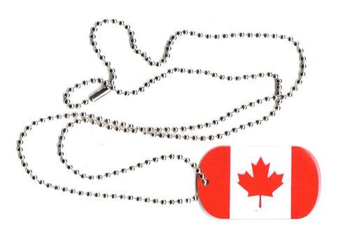 Dog Tag Fahne Kanada