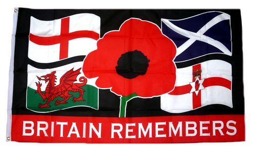 Fahne / Flagge Britain Remembers 90 x 150 cm