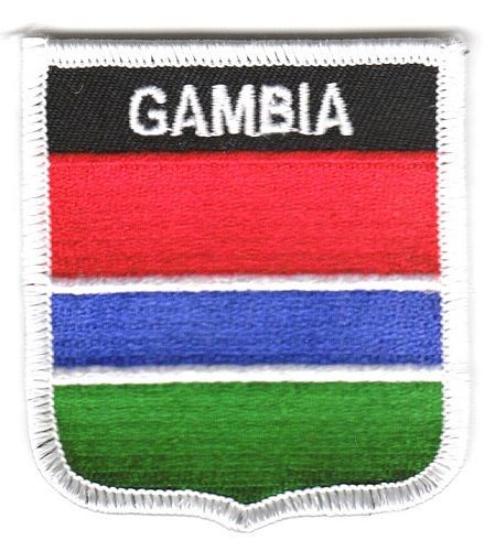 Wappen Aufnäher Fahne Gambia