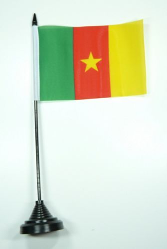 Fahne / Tischflagge Kamerun NEU 11 x 16 cm Flaggen