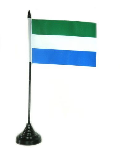 Fahne / Tischflagge Sierra Leone NEU 11 x 16 cm Flaggen