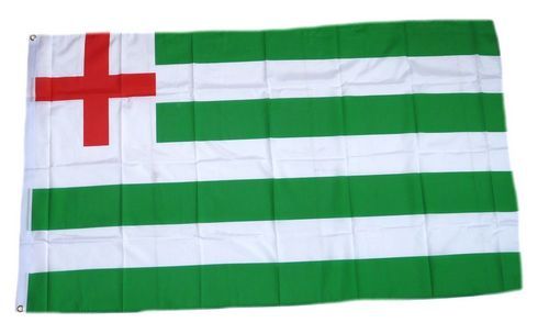 Fahne / Flagge Großbritannien Tudor Green White Stripe 90 x 150 cm