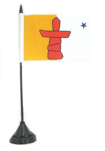 Fahne / Tischflagge Kanada - Nunavut NEU 11 x 16 cm Fahne