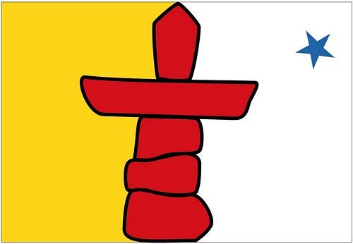 Fahnen Aufkleber Sticker Kanada - Nunavut