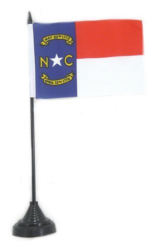 Fahne / Tischflagge USA - North Carolina NEU 11 x 16 cm Fahne