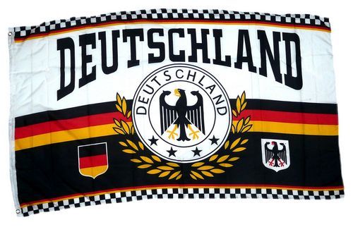 Fahne / Flagge Deutschland 4 Sterne Lorbeer 90 x 150 cm