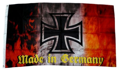 Flagge Fahne Eisernes Kreuz Hissflagge 90 x 150 cm 