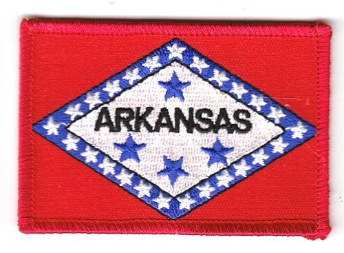 Fahnen Aufnäher USA - Arkansas