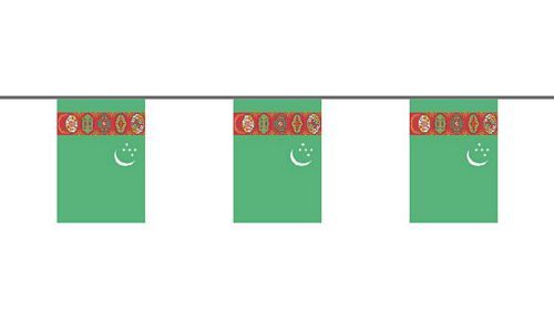 Flaggenkette Turkmenistan 6 m