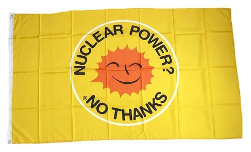 Fahne / Flagge Nuclear Power - No Thanks 90 x 150 cm