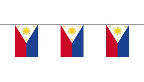 Flaggenkette Philippinen 6 m