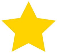 Aufkleber Sticker Stern gelb Aufkleber Sticker Stern gelb