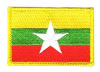 Fahnen Aufnäher Myanmar Fahnen Aufnäher Myanmar