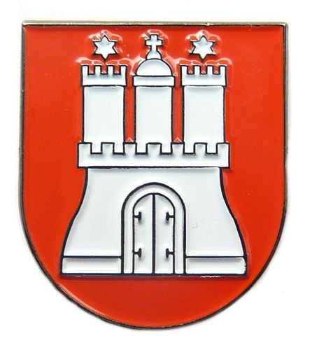 Pin Hamburg Wappen Anstecker Anstecknadel 