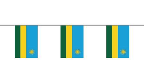 Flaggenkette Ruanda 6 m