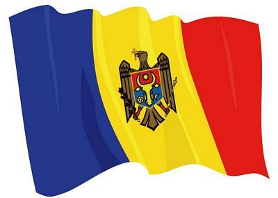 Fahnen Aufkleber Sticker Moldawien wehend
