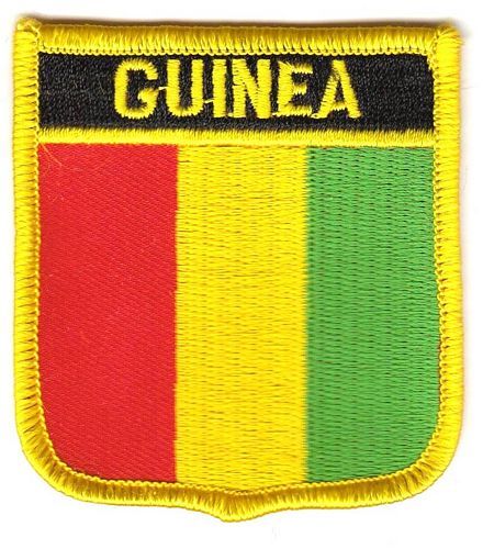 Wappen Aufnäher Fahne Guinea