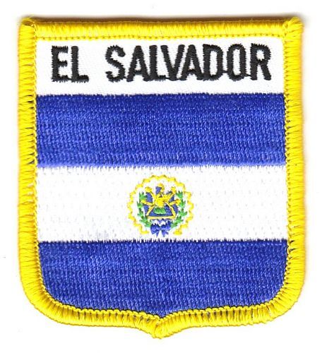 Wappen Aufnäher Fahne El Salvador