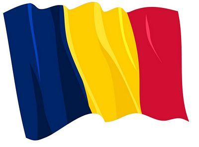 Fahnen Aufkleber Sticker Rumänien wehend