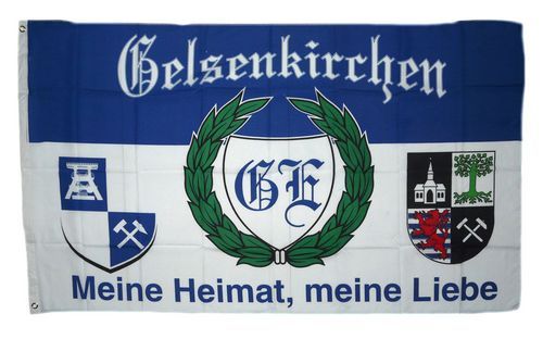 Fahne / Flagge Gelsenkirchen Meine Heimat 90 x 150 cm