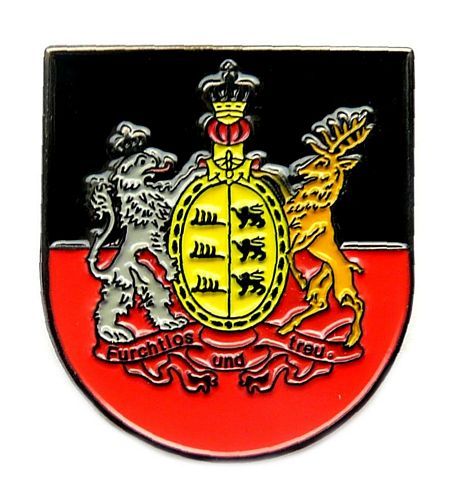 Pin Württemberg Fruchtlos & Treu Wappen Anstecker NEU Anstecknadel