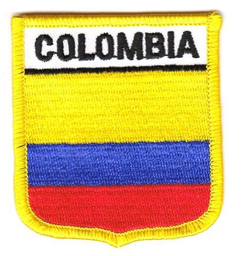 Wappen Aufnäher Fahne Kolumbien