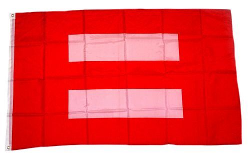 Fahne / Flagge Gleichberechtigung Equality rot 90 x 150 cm