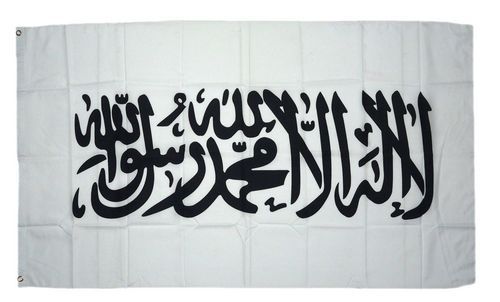 Fahne / Flagge Kalifat Islam Schahada weiß 90 x 150 cm