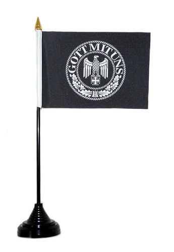 Tischfahne Gott mit uns 11 x 16 cm Flagge Fahne