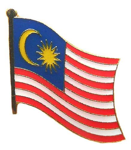 Flaggen Pin Malaysia NEU Fahne Flagge Anstecknadel