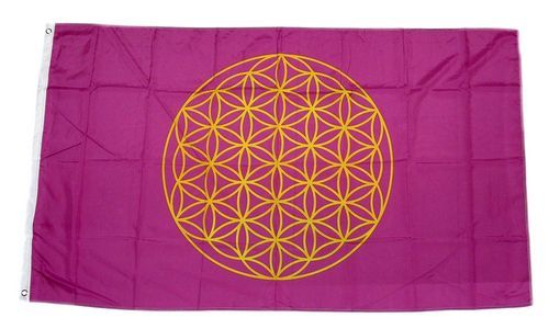 Fahne / Flagge Blume des Lebens 90 x 150 cm