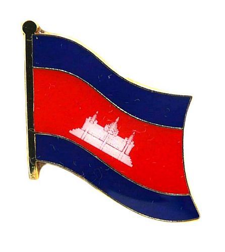 Fahnen Pin Kambodscha Flagge Fahne Anstecknadel