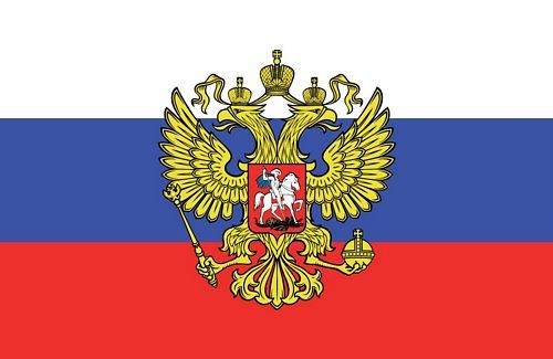 Fahnen Aufkleber Sticker Russland Adler