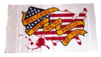 Fahne / Flagge Welcome Home 90 x 150 cm Fahne / Flagge Welcome Home 90 x 150 cm