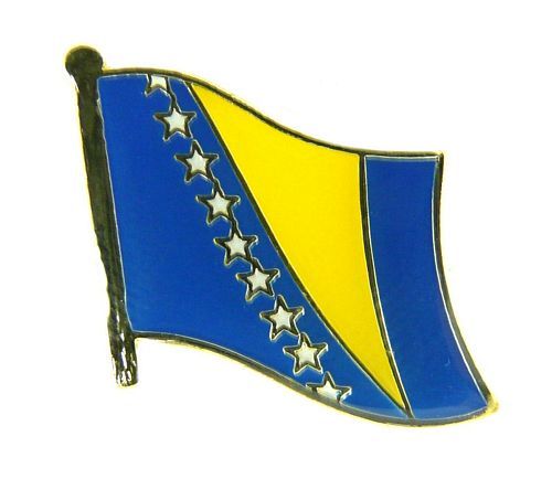 Flaggen Pin Fahne Bosnien Herzegowina NEU Anstecknadel