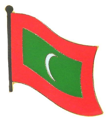 Flaggen Pin Malediven NEU Fahne Flagge Anstecknadel