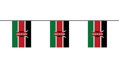 Flaggenkette Kenia 6 m