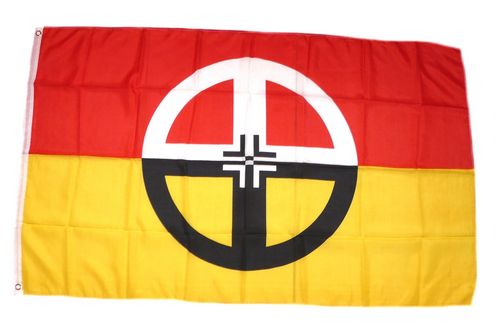 Fahne Indianer Irokesen Bund Hissflagge 90 x 150 cm Flagge 