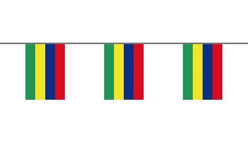 Flaggenkette Mauritius 6 m